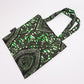 Mini African Print Tote | Green Nkechi Print