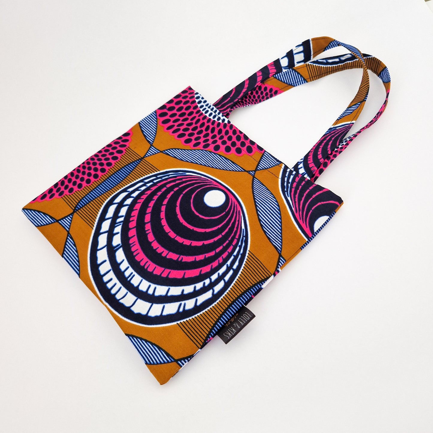 Mini African Print Tote | Pink Bukayo Print