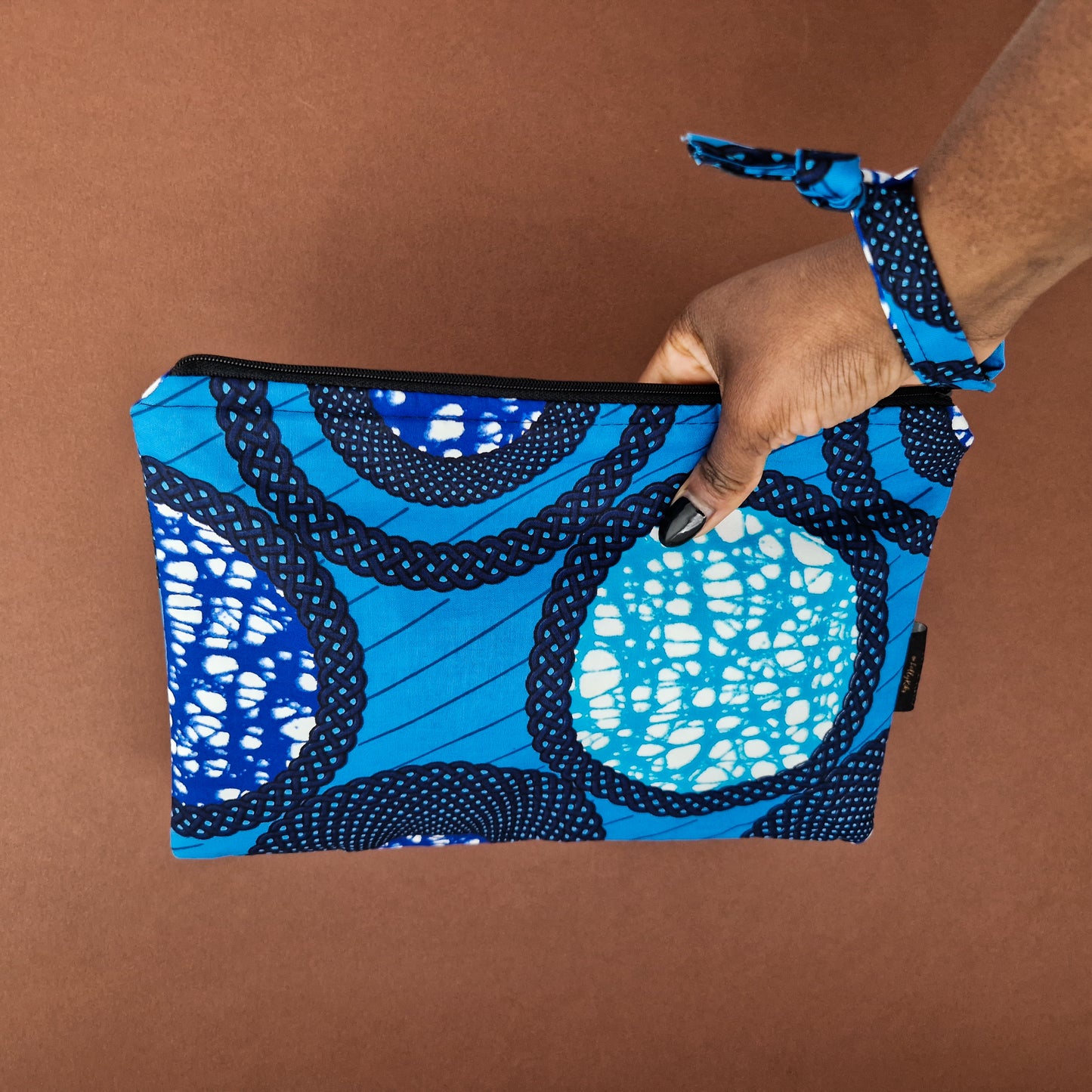 Large African Print Zip Pouch | Adedapo Print