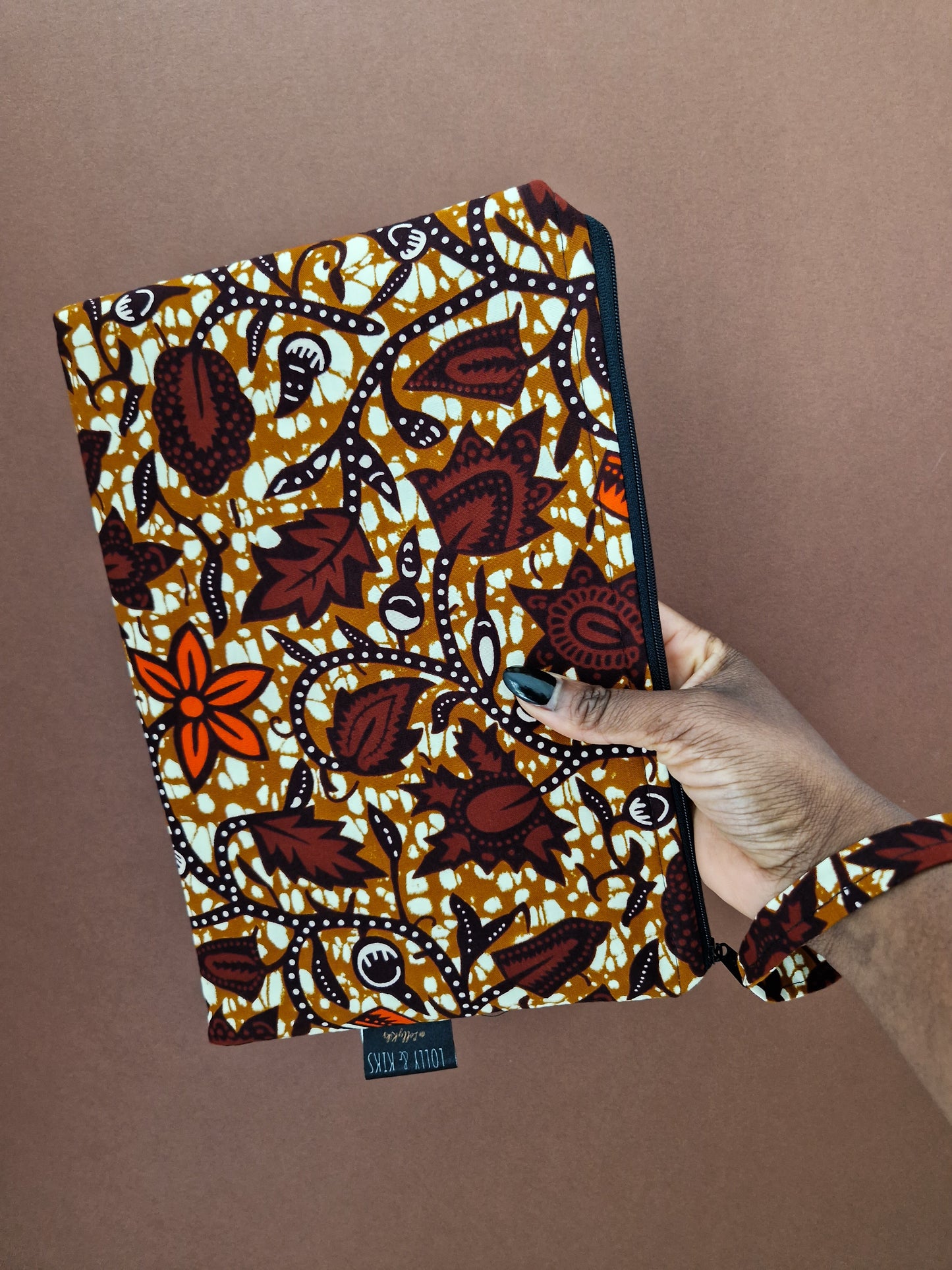 Large African Print Zip Pouch | Kwesi Print