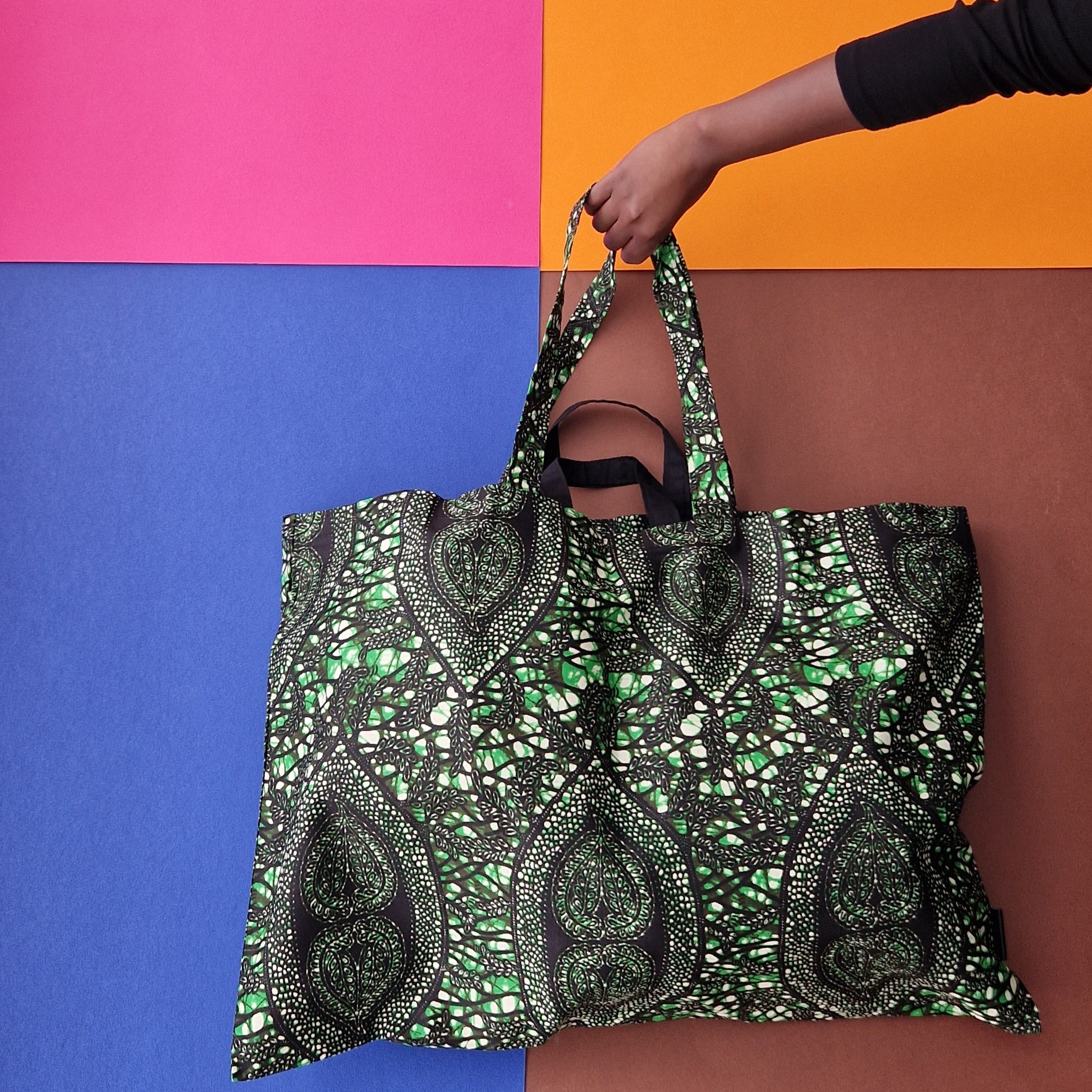 African print tote on sale bags