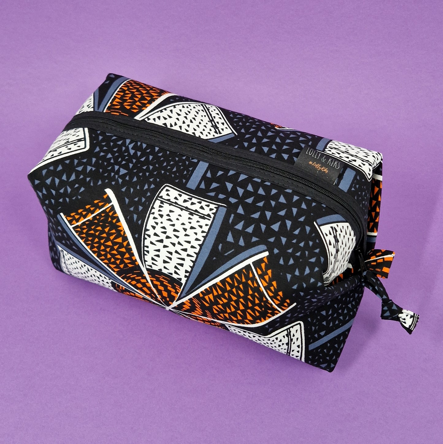 Large African Print Toiletry Wash Bag | Deji Print