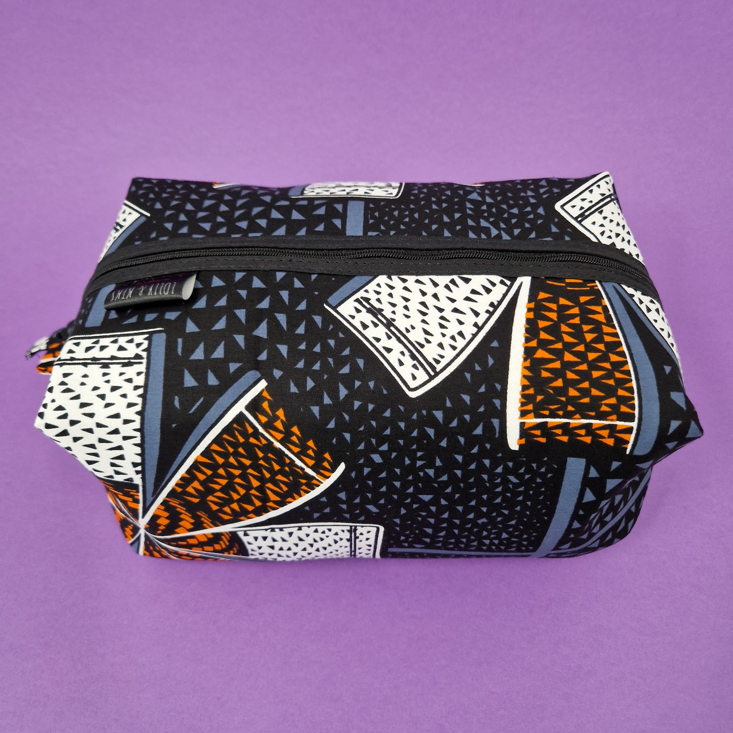 Large African Print Toiletry Wash Bag | Deji Print