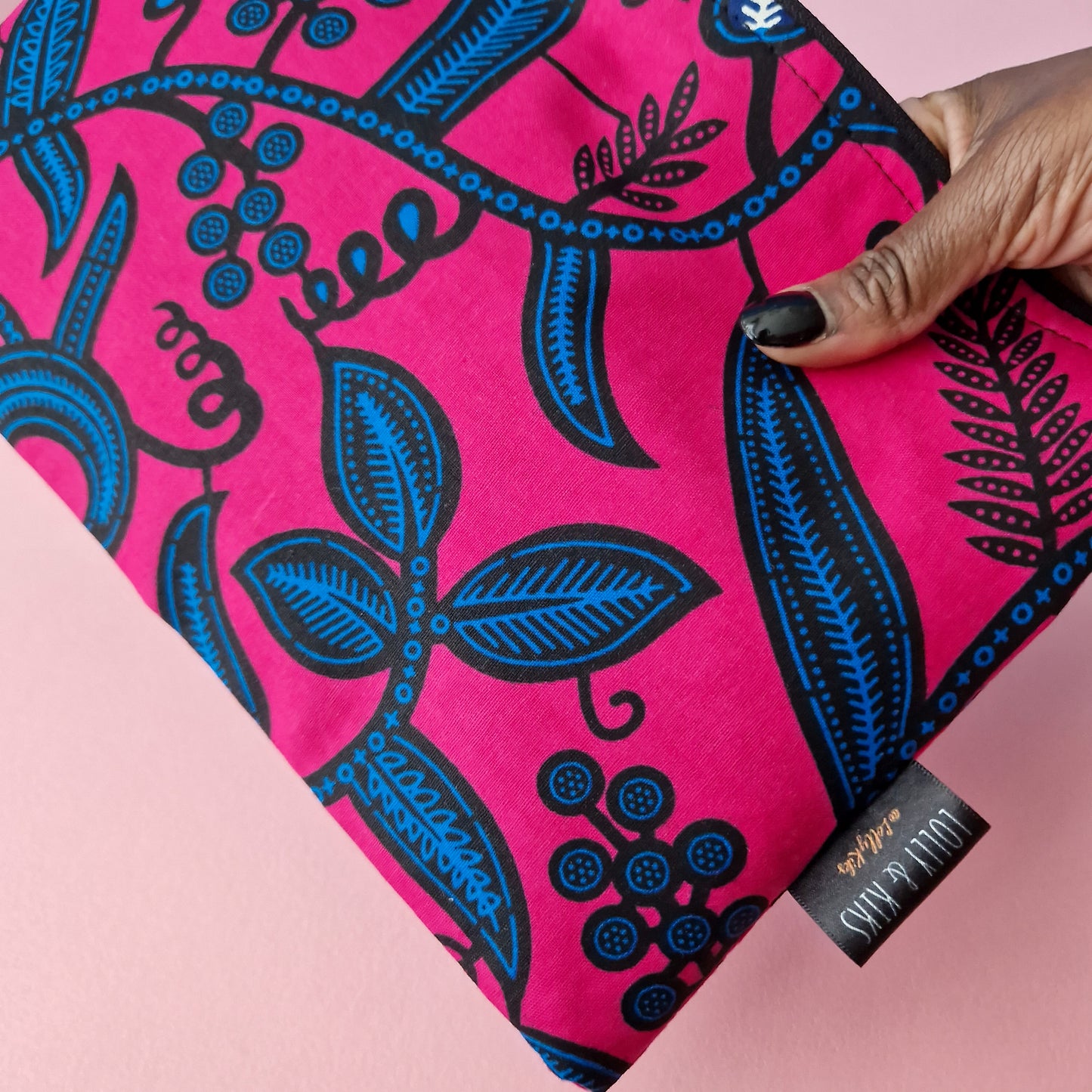 Large African Print Zip Pouch | Omolara Print