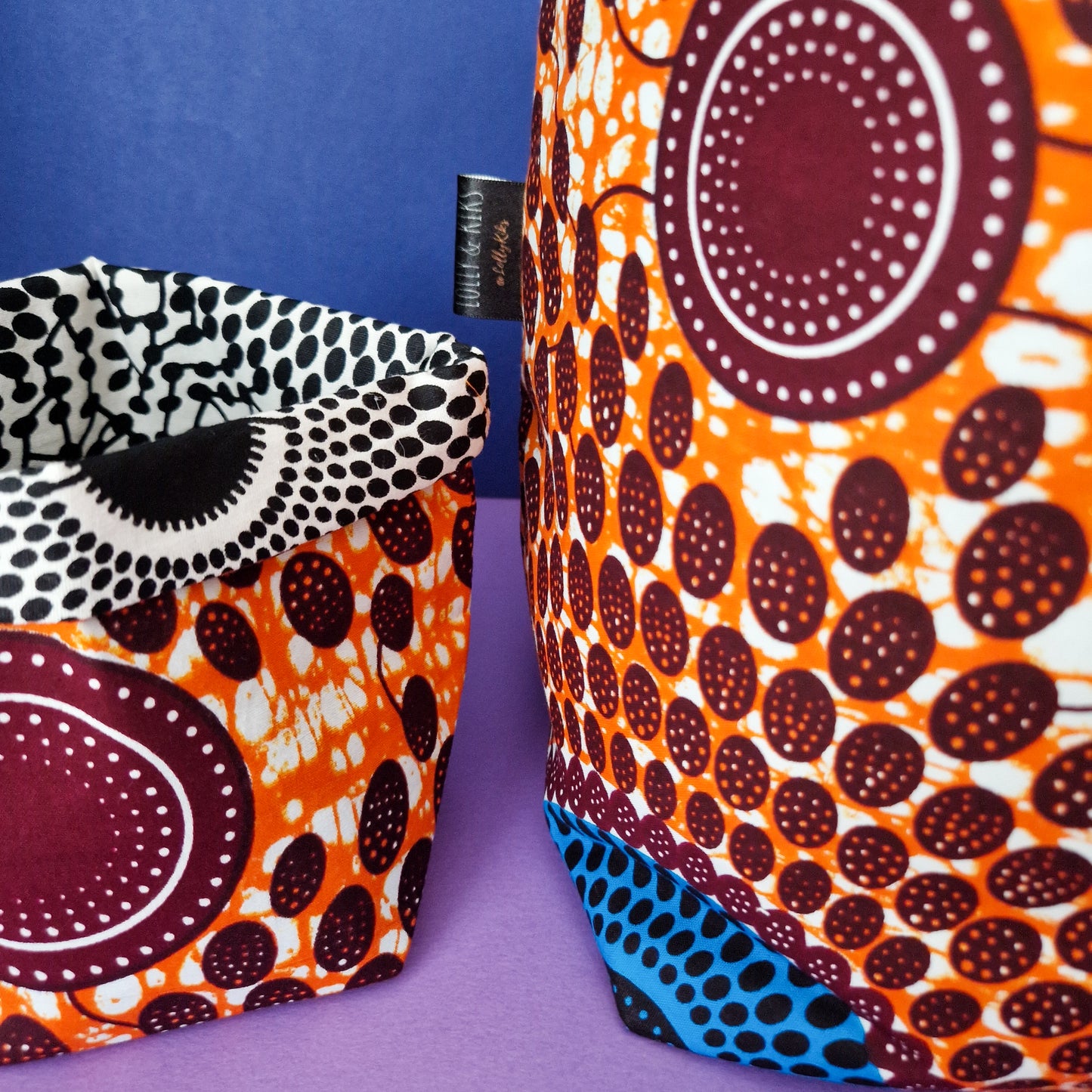 African Print Fabric Basket | Oba Print