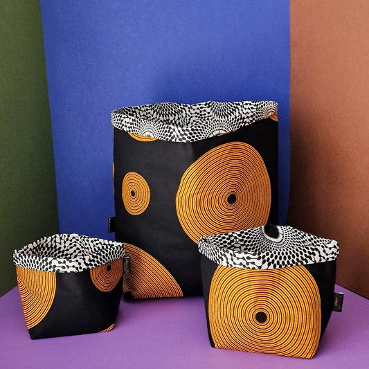 African Print Fabric Basket | Tunde Print