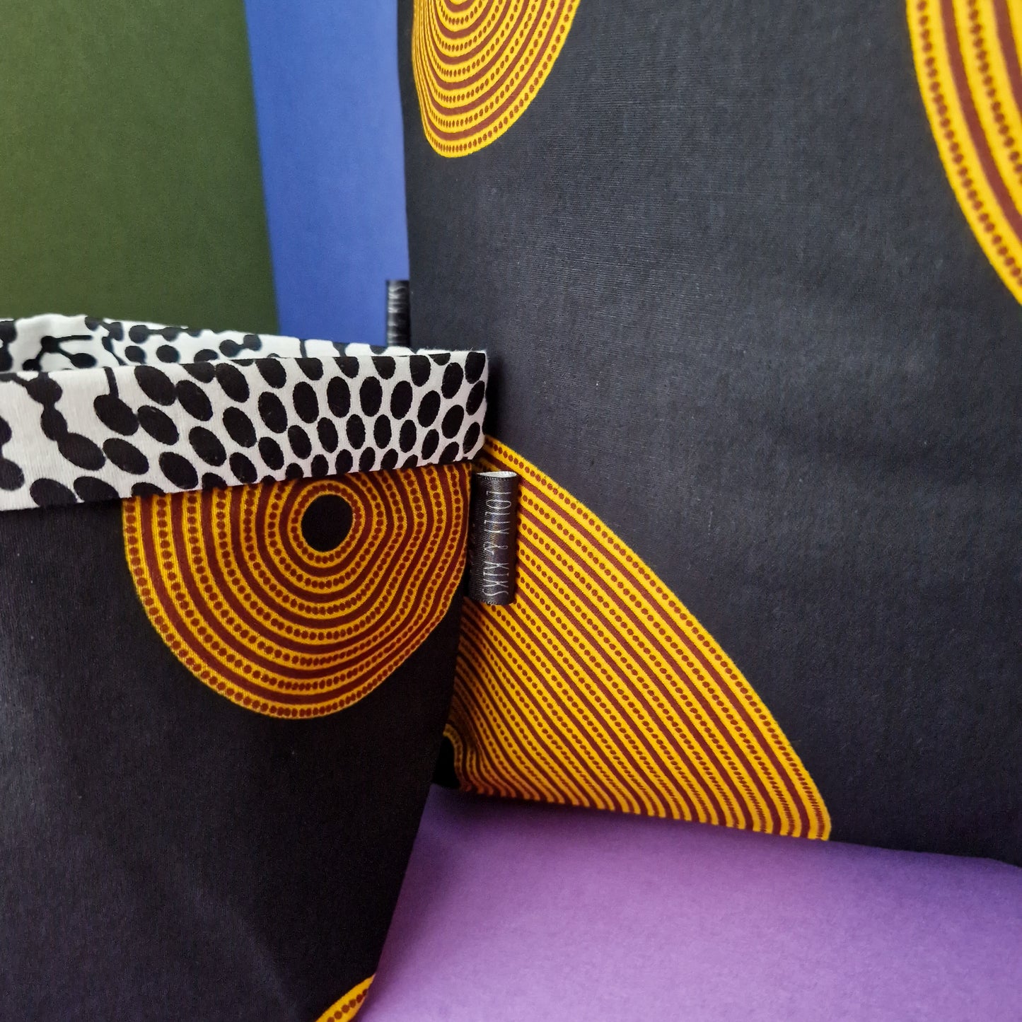 African Print Fabric Basket | Tunde Print