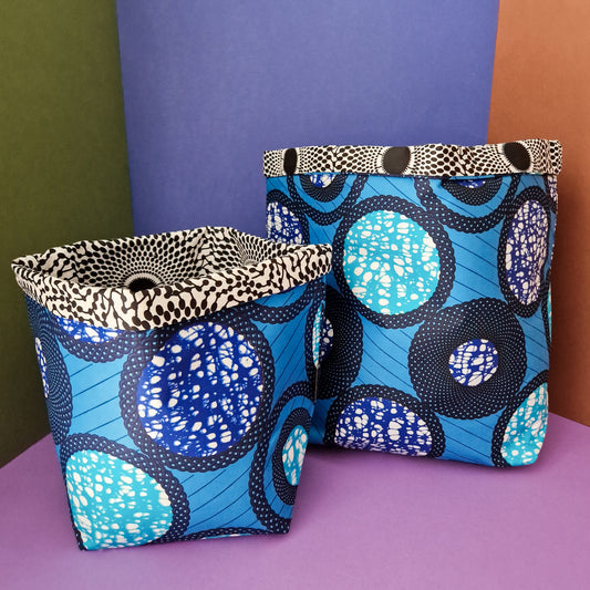 African Print Fabric Basket | Dapo Print