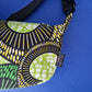 African Print Crossbody Shoulder Bag | Green Yellow