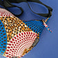 African Print Crossbody Shoulder Bag | Blue Red