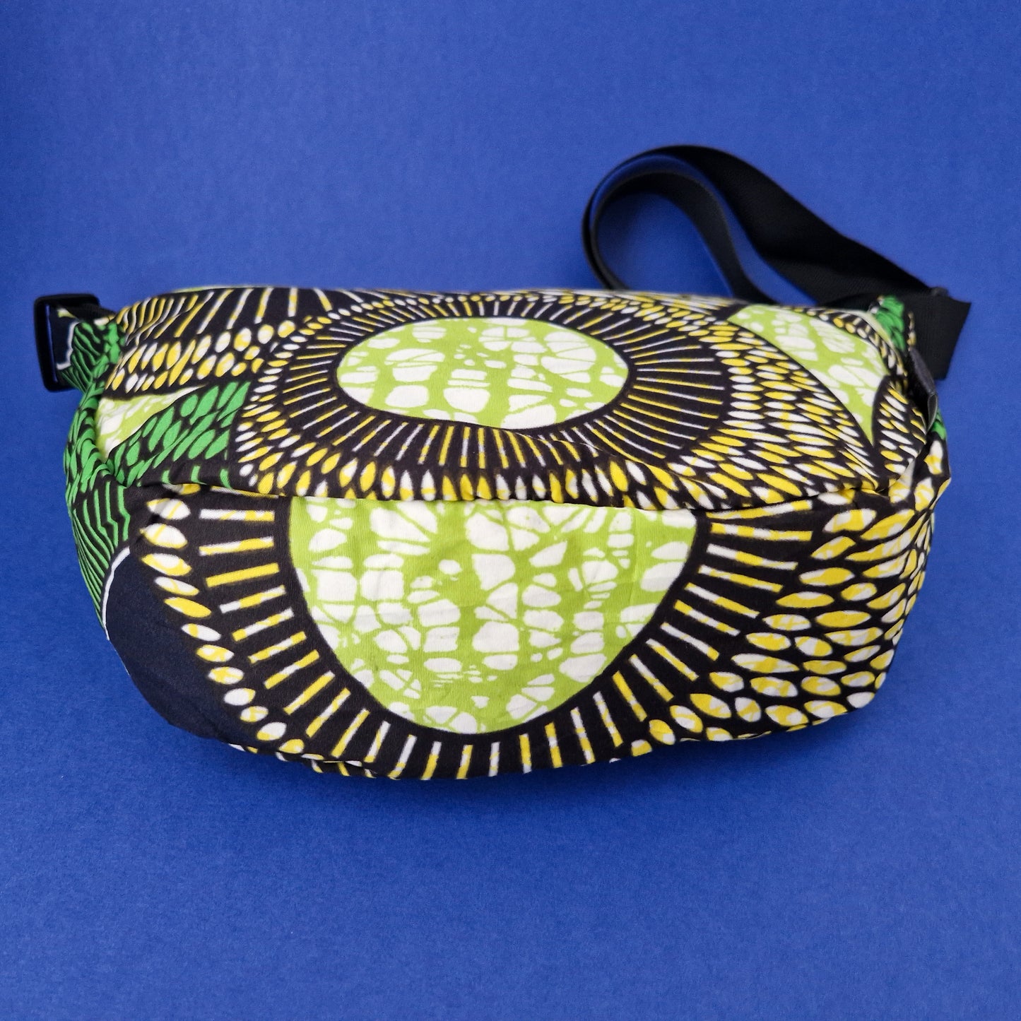 African Print Crossbody Shoulder Bag | Green Yellow