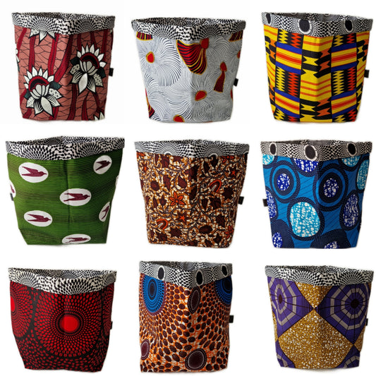XL African Print Fabric Basket | Choose Your Print