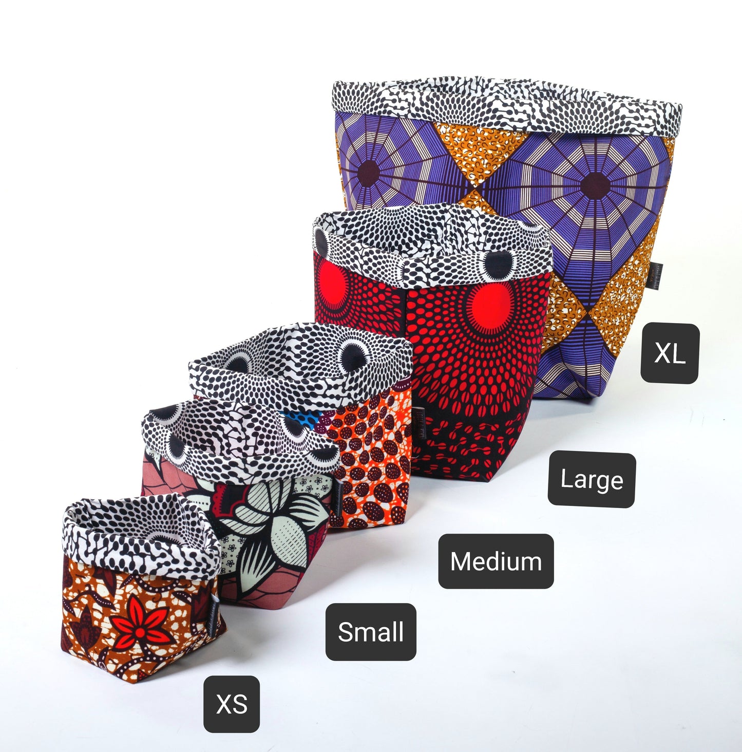 African Print Fabric Basket | Bunmi Print