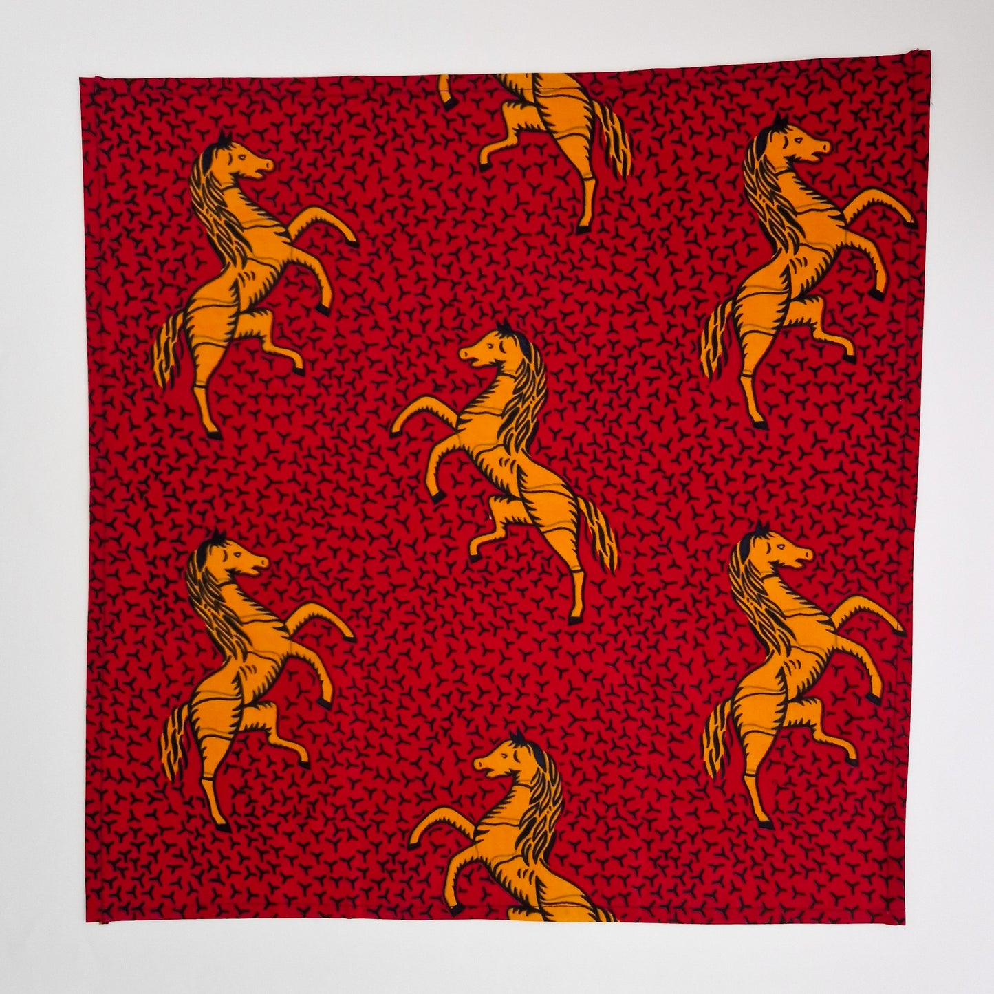 Large African Print Napkin | x1 Red Abi Print