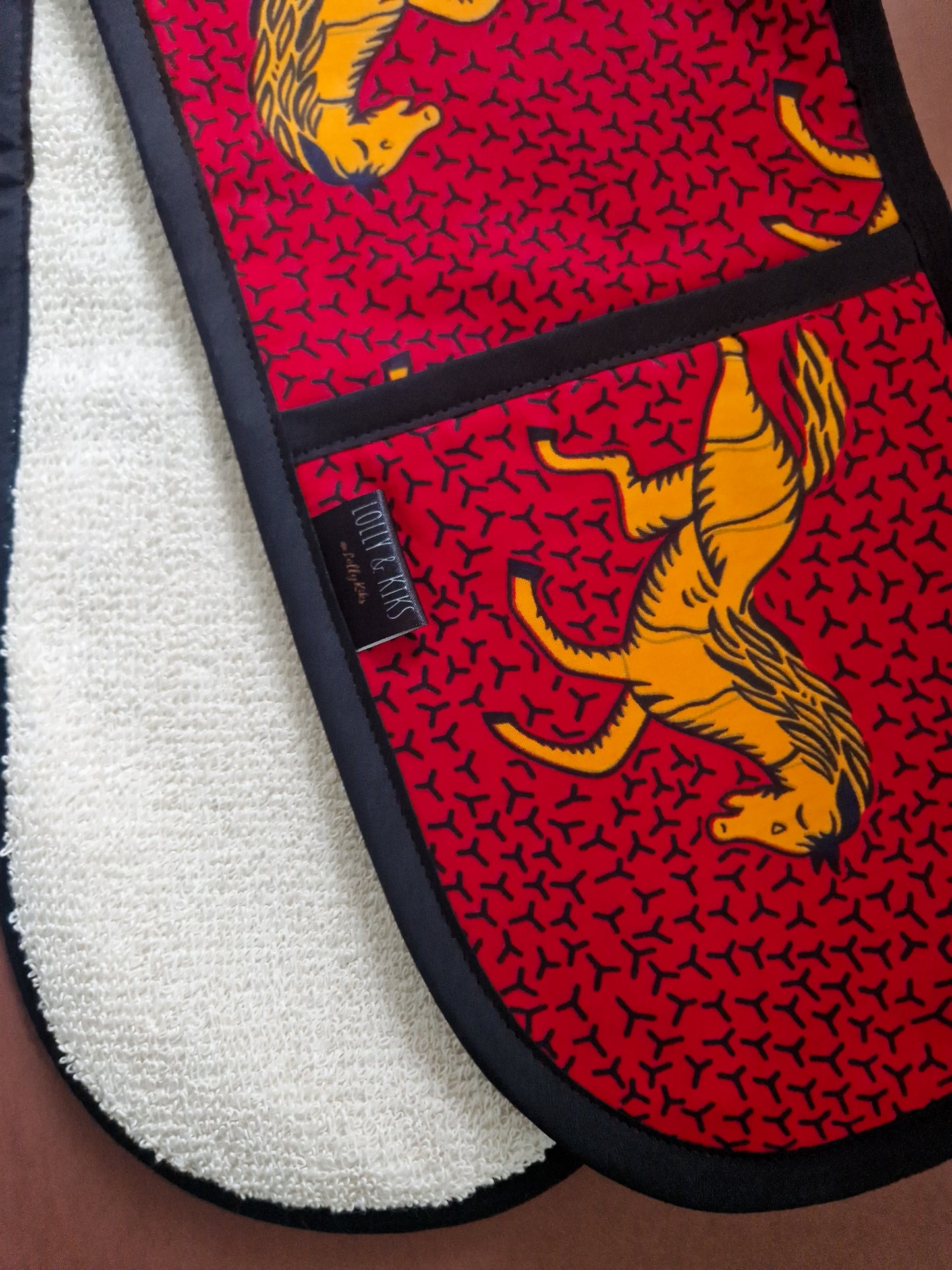 African Print Oven Gloves | Abi Horse Print