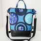 Lolly and Kiks blue Adedapo backpack on white background