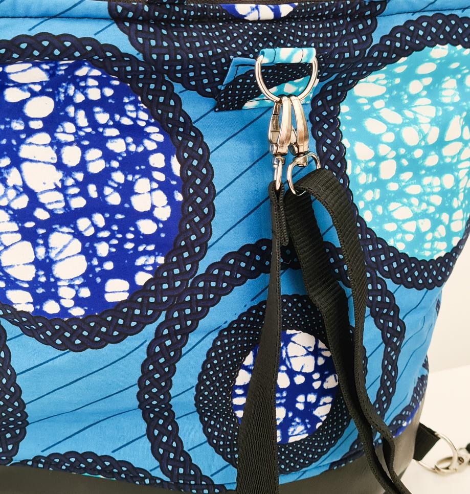 Straps and back of Lolly and Kiks backpack