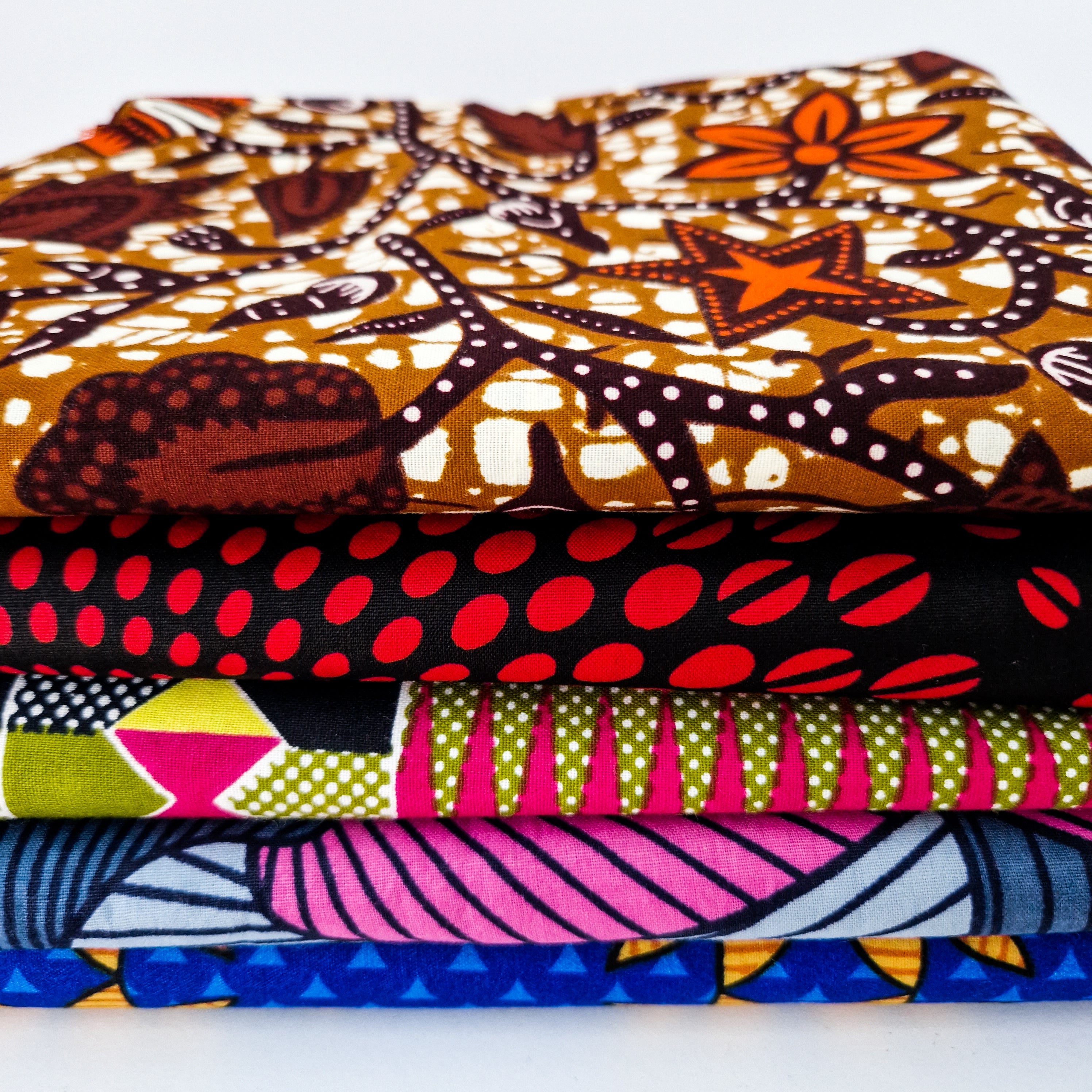 25 Mega Fat Quarter Bundle, African fabric Fat Quarters, Africa print fabric, Ankara fabric, African Wax print Fabric, Quilting online Fat Quarters