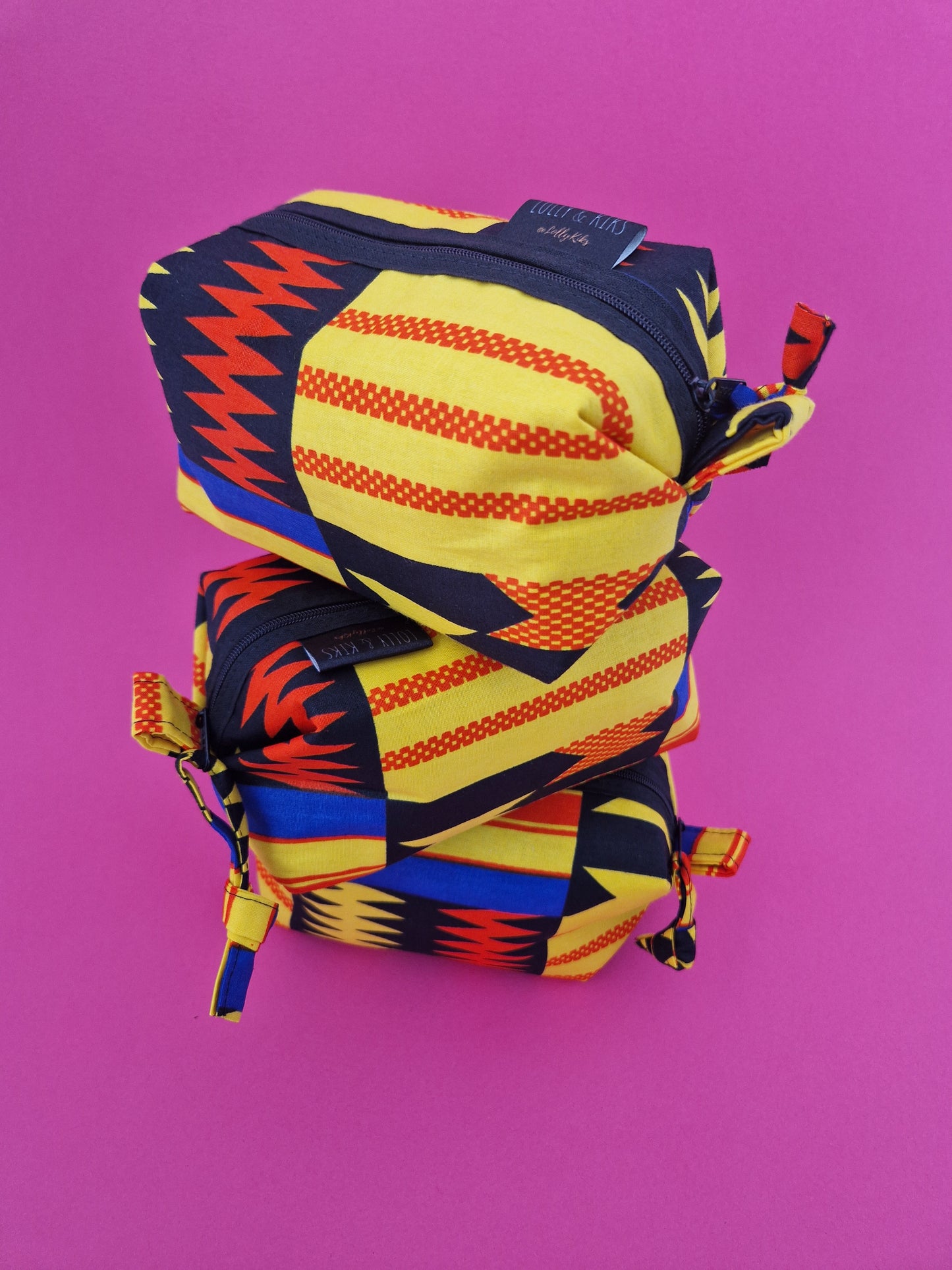 African Print Cosmetic Bag | Kojo Print