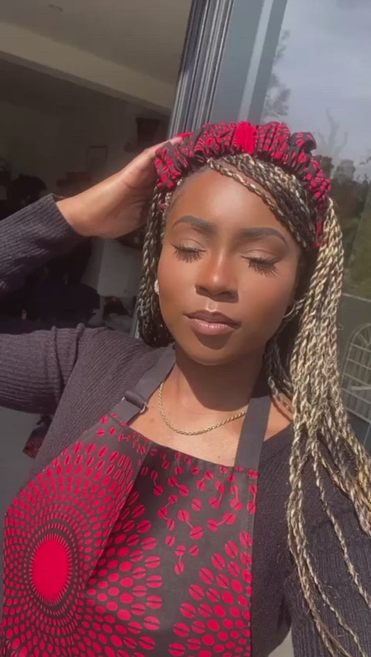 Ruffled African Print Headband | Choose Your Wax Print