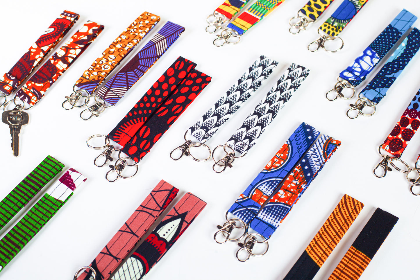 African Print Wristlet Keyring x 1 | Choose Your Print