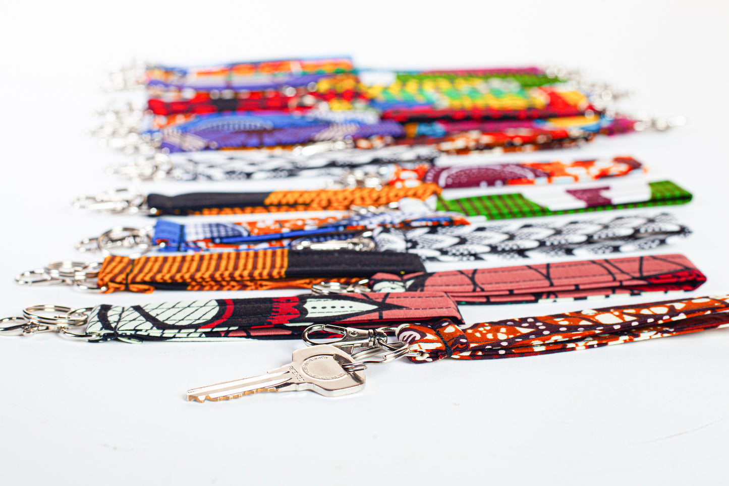 African Print Wristlet Keyring x 1 | Choose Your Print