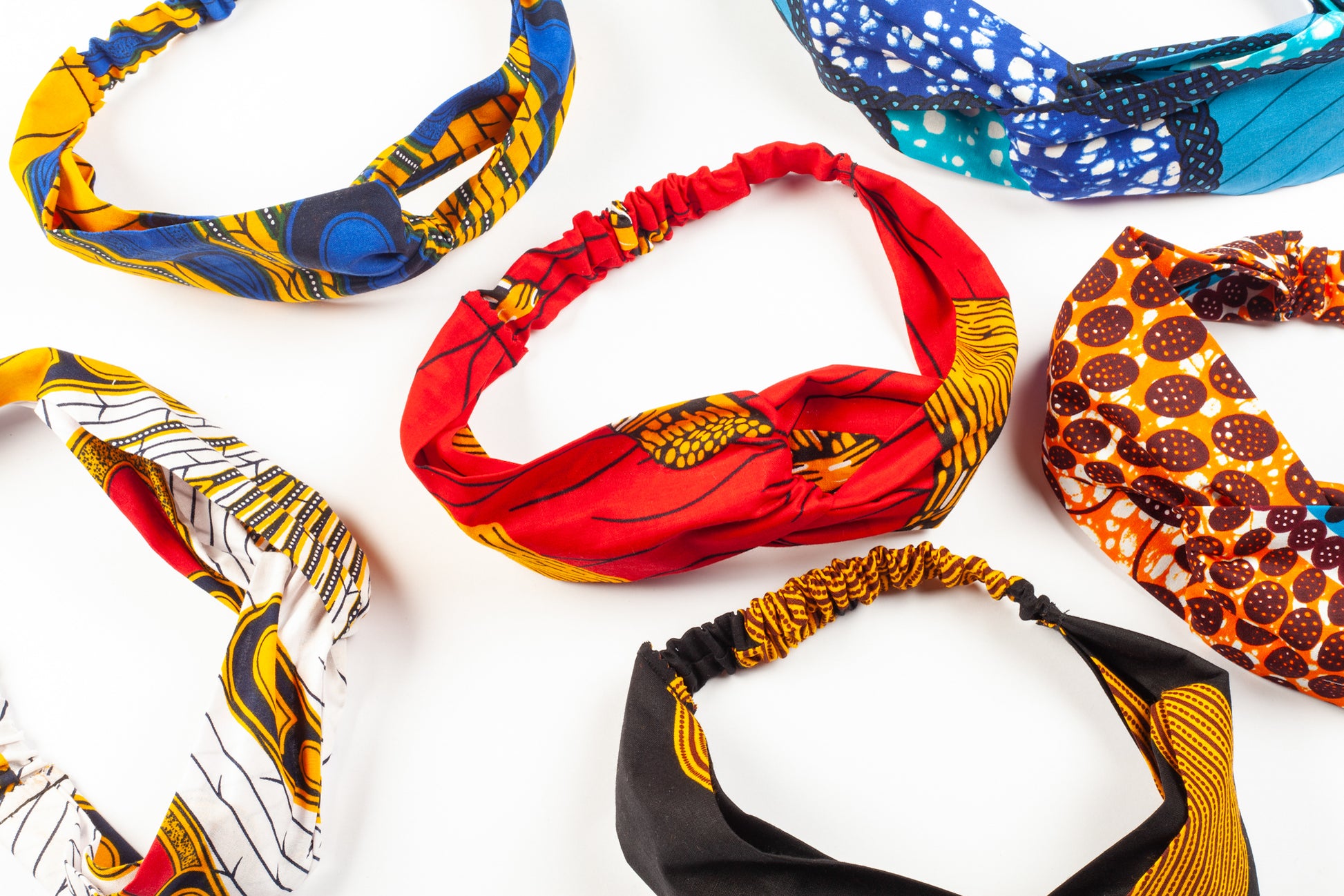 Collection of African print headbands by Lolly and Kiks